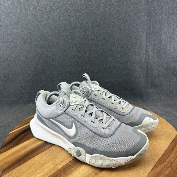 Nike Mens Air Diamond Varsity Turf Gray DZ0502-001 Low Baseball Shoes Size 10 - Picture 2 of 10